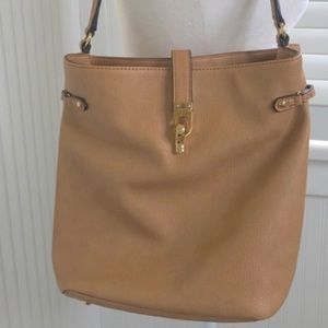 Tommy Hilfiger Tan Imitation Leather Shoulder Bag